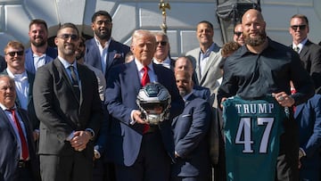 The reigning NFL Super Bowl LIX champions, the Philadelphia Eagles, visited the White House on Monday.