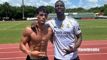 ¡Pogba posa vestido del Madrid!