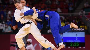 Cristina Cabaña, eliminada en octavos del judo de 63 kilos