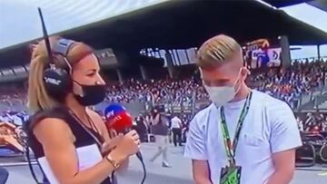 Se cruzan a Werner en la F1 y el comentario de la periodista crea memes en internet