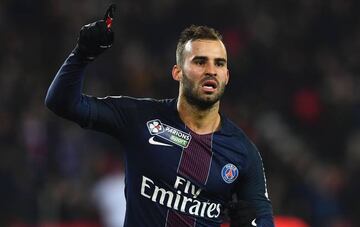 Jese, nuevo fichaje de Las Palmas, celebra un gol con el PSG.