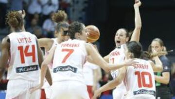 Lyttle, Palau, Torrens, Nuria Mart&iacute;nez y Xargay lo celebran.