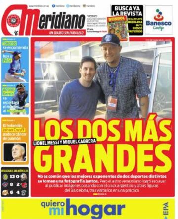 Portadas de la prensa mundial