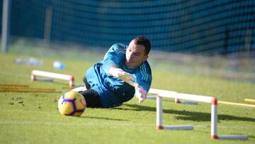 Alfonso Herrero durante una sesi&oacute;n de entrenamiento.