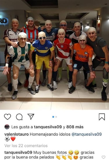 Un grupo de estudiantes se disfrazó del Tanque Silva ¡con las camisetas que vistió!