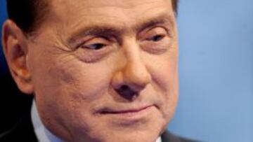 Silvio Berlusconi, due&ntilde;o del Mil&aacute;n.