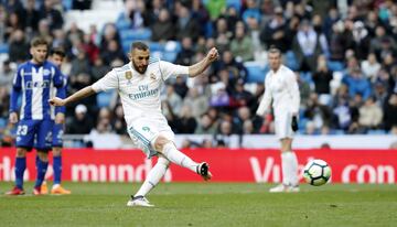 Benzema marca de penalti el 4-0.