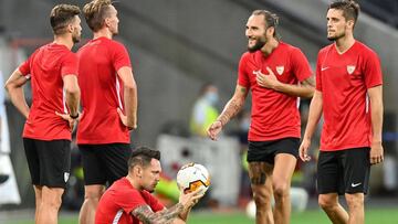 Entrenamiento del Sevilla.