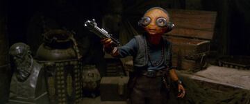 Maz Kanata en Star Wars: El Despertar de la Fuerza.