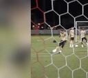 Barbaridad de gol de Ramos en el entrenamiento antes del derbi