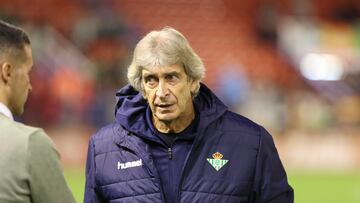 Pellegrini, durante el partido.