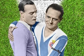 Zamora y Saprissa, en la portada del libro 'Ricardo Saprissa, una vida de leyenda', del añorado Jordi Puyaltó y José Antonio Pastor.