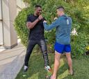 Cristiano Ronaldo prepara su debut en Al Nassr con Francis Ngannou