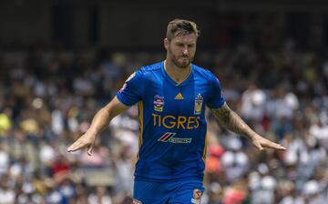 El francés es el mejor refuerzo de la Liga MX de los últimos torneos. Gignac llegó en 2015 con Tigres y de inmediato empezó a marcar la diferencia, el delantero ya es el máximo anotador en la historia de los de la UANL  con 105 anotaciones.