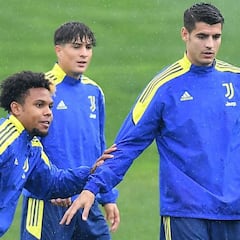 Allegri defiende a Morata ante su sequía