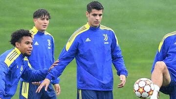 Allegri defiende a Morata ante su sequía