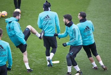 Muchas risas y bromas en el entrenamiento.