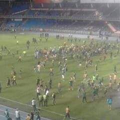 Disturbios entre barras en el clásico entre Cali y América