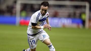 Mathieu Valbuena con el Olympique de Lyon.