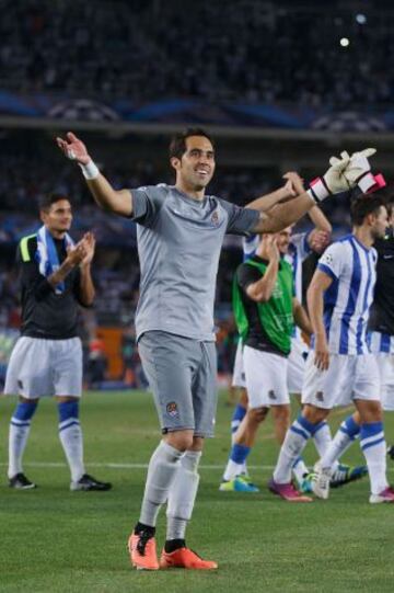 Claudio Bravo se transformó en el segundo extranjero con más partidos disputados en toda la historia de la Real Sociedad, acumulando un total de 237.