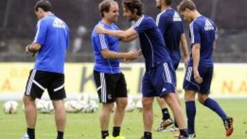 Granero, en uno de los últimos entrenamientos.