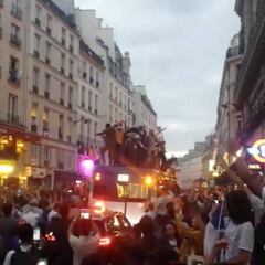 Locura total en las calles de París con el pase de Francia a la final