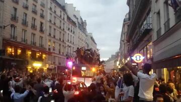 Locura total en las calles de París con el pase de Francia a la final