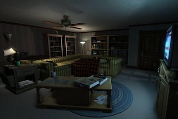 Captura de pantalla de Gone Home, un t&iacute;tulo que elimin&oacute; todos los elementos superfluos de la partida para centrarse en la trama.