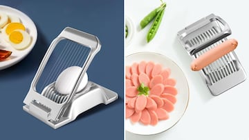 Cortador de huevos cocidos en láminas