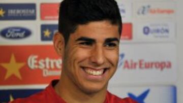 Marco Asensio, sonriente.