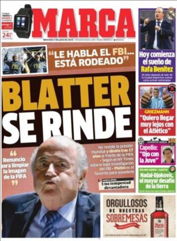 Portadas de la prensa deportiva