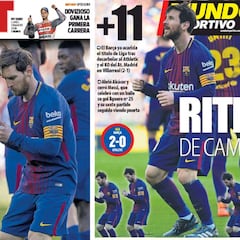 Euforia en las portadas de Barcelona