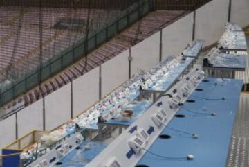 El estadio Sao Paolo del Napoli ha sufrido unas mejoras para el próximo partido.