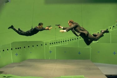 Así era el set futurista de ‘Matrix’ para rodar la escena más mítica de toda la película