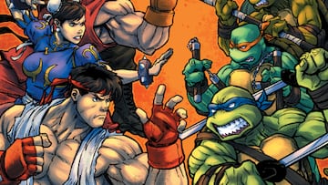 teenage mutant ninja turtles vs street fighter comic