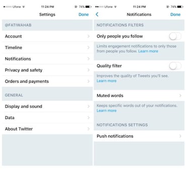 Cómo quitar el filtro de calidad de Twitter y recibir más tweets