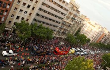 Gran ambiente en las calles de Barcelona. 