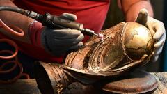 Así es el taller ‘GDE Bertoni’: taller donde se fabrica la Copa del Mundo