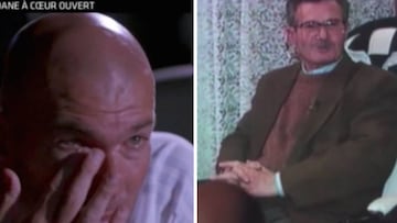 Zidane reduced to tears on seeing a video of his father