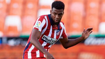 Lemar, con el Atlético.