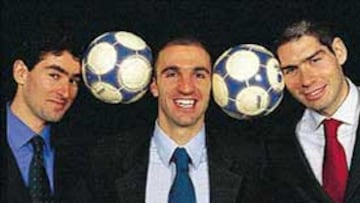 <b>UN TRÍO DE LUJO.</B> España cuenta con algunos de los mejores jugadores del mundo. De izquierda a derecha, Daniel, Javi Sánchez (el capitán) y Kike.