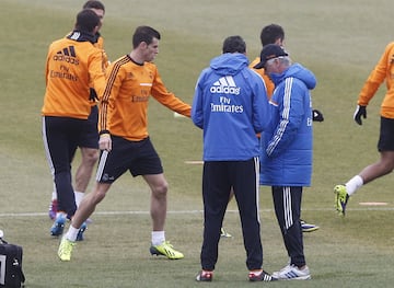 Arbeloa hit Bale's left calf during a training session causing him to miss two games.