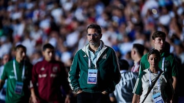 Duilio Davino of Mexico during the game Honduras vs Mexican National Team (Mexico), corresponding to the Quarterfinals First Leg of the Concacaf Nations League 2023-2024, at Jose de la Paz Herrera Ucles National Stadium in Tegucigalpa, on November 17, 2023.
<br><br>
Duilio Davino de Mexico durante el partido Honduras vs Seleccion Nacional Mexicana (Mexico), correspondiente a Cuartos de Final Ida de la Liga de Naciones de Concacaf 2023-2024, en el Estadio Nacional Jose de la Paz Herrera Ucles en Tegucigalpa, el 17 de Noviembre de 2023.