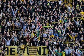 Muchos seguidores del Borussia se han desplazado hasta M&aacute;laga.