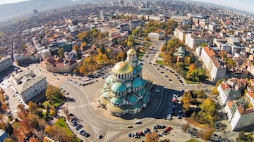 Catedral de Alejandro Nevski ubicada en Sofía, capital de Bulgaria.