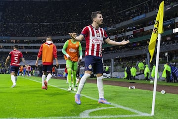 Alan Mozo of Guadalajara during the game America vs Guadalajara, corresponding to second leg match of Semifinals of the Torneo Clausura 2023 of the Liga BBVA MX, at Azteca Stadium, on May 21, 2023.

<br><br>

Alan Mozo de Guadalajara durante el partido America vs Guadalajara, Correspondiente al partido de Vuelta de Semifinales del Torneo Clausura 2023 de la Liga BBVA MX, en el Estadio Azteca, el 21 de Mayo de 2023.