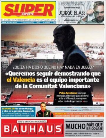 Portadas de la prensa mundial