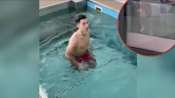 Aqua training keeps Cristiano fit over festive period