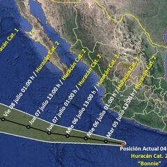 Huracán “Bonnie”: ¿cuándo dejará de causar lluvias en México?