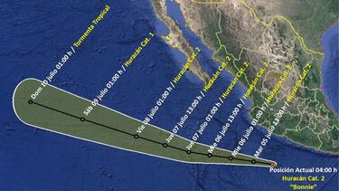 Huracán Bonnie 2022: últimas noticias, trayectoria y estados afectados